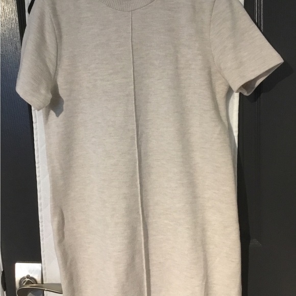 Zara Cream Short Sleeve Mini Dress - Picture 1 of 3